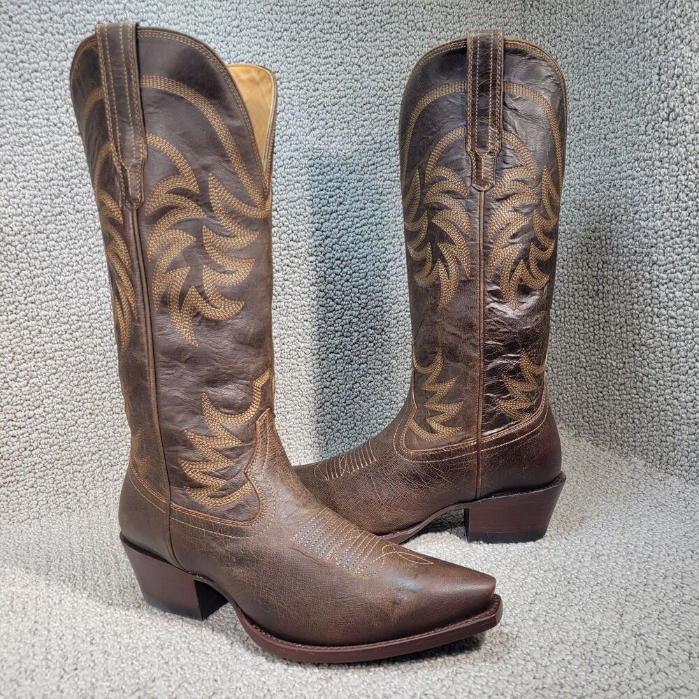 Tecovas The Annie Women's US Size 9B Cafe Goat Cowgirl Boots
